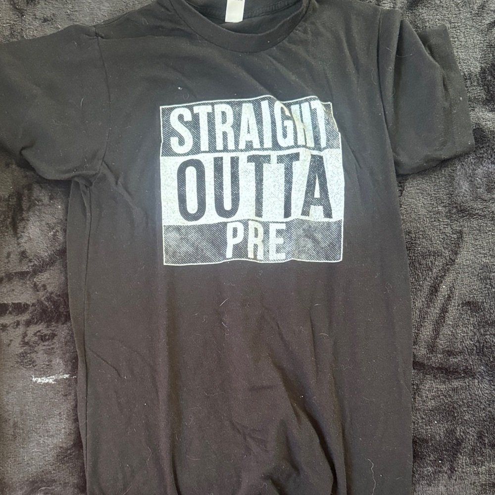 Black Graphic Tee with Bold Print